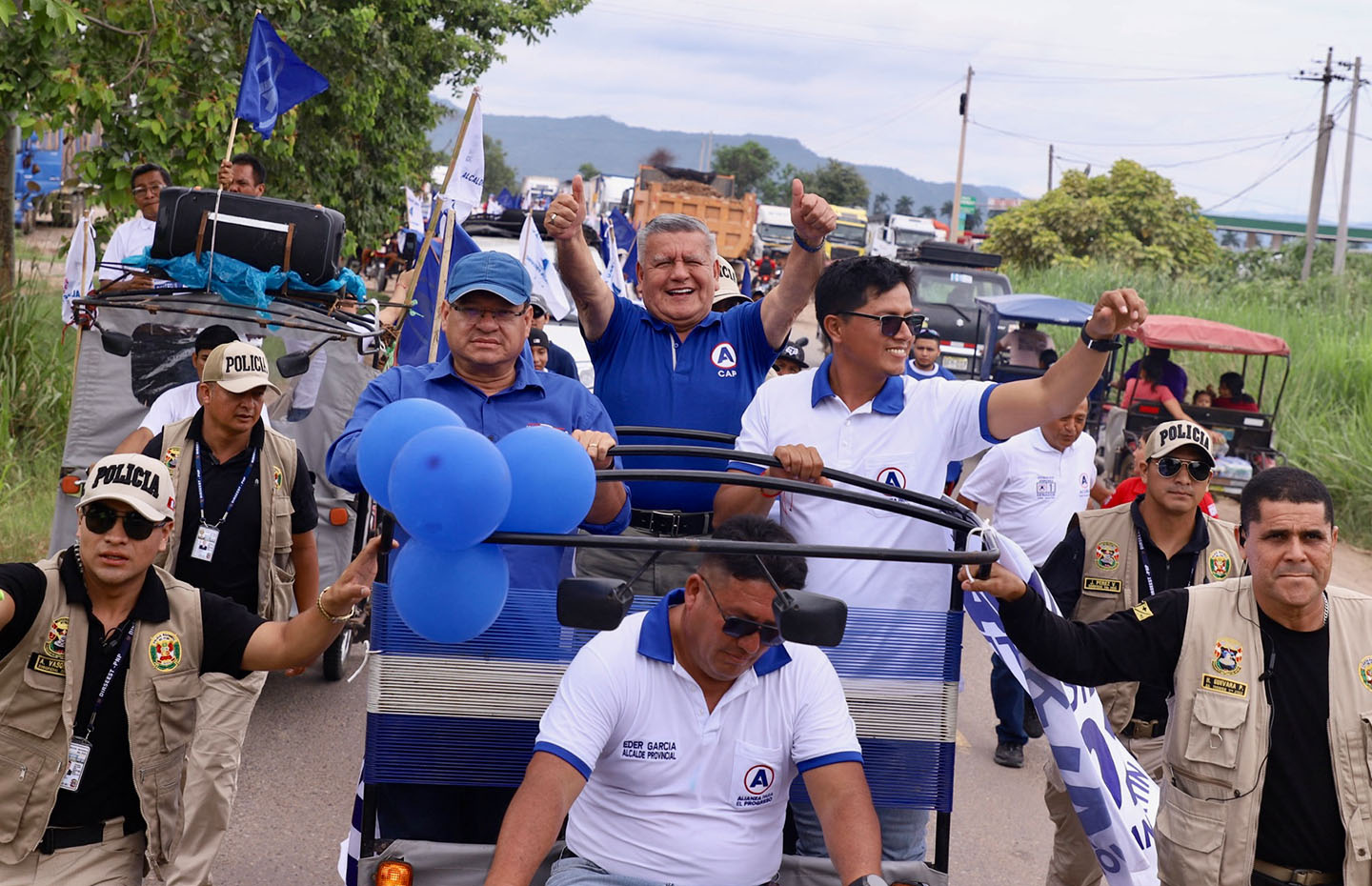 Región San Martín: Candidato Acuña impulsará con decisión política la construcción del puente de Picota y la agricultura
